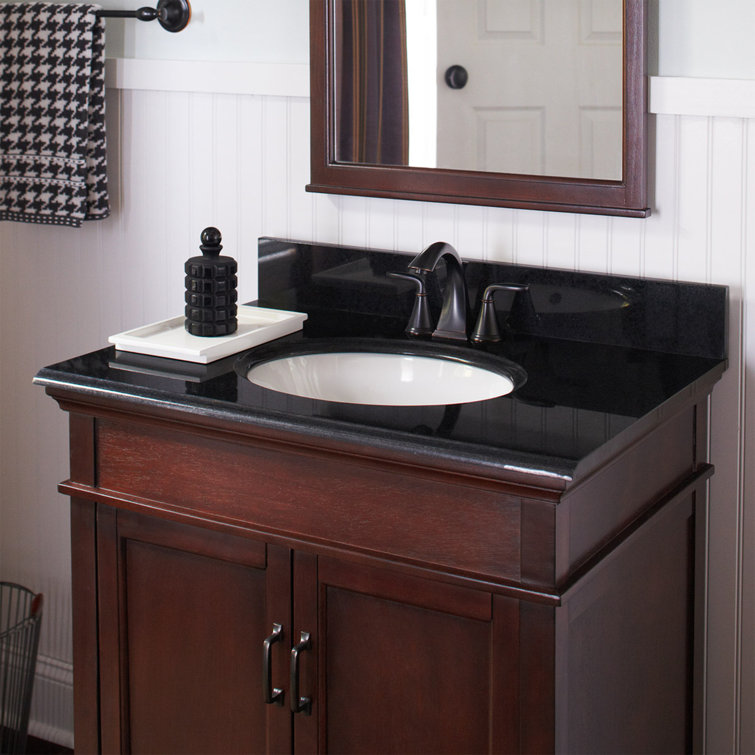Cahaba 25'' Granite Single Bathroom Vanity Top with Sink Wayfair